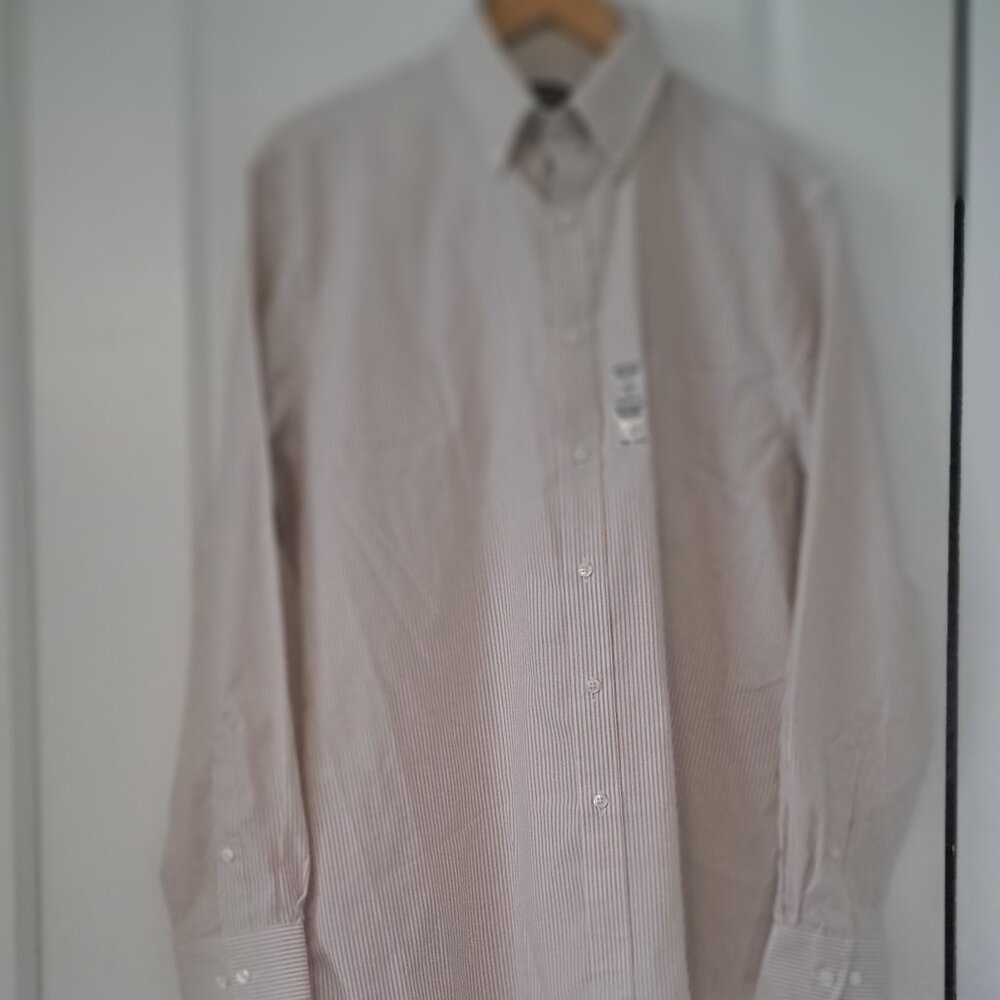 Van Heusen Men's Dress Shirt Regular Fit Pinpoint Stripe Size XL NWT